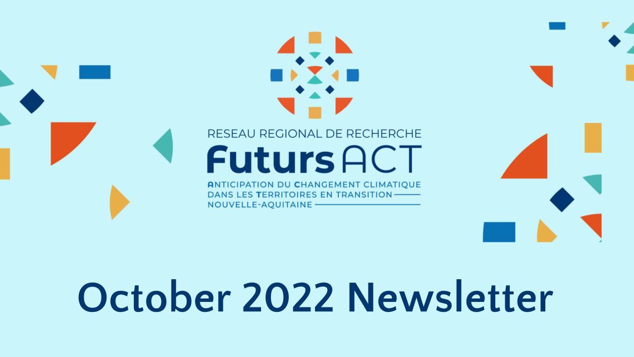 October 2022 newsletter (French only)