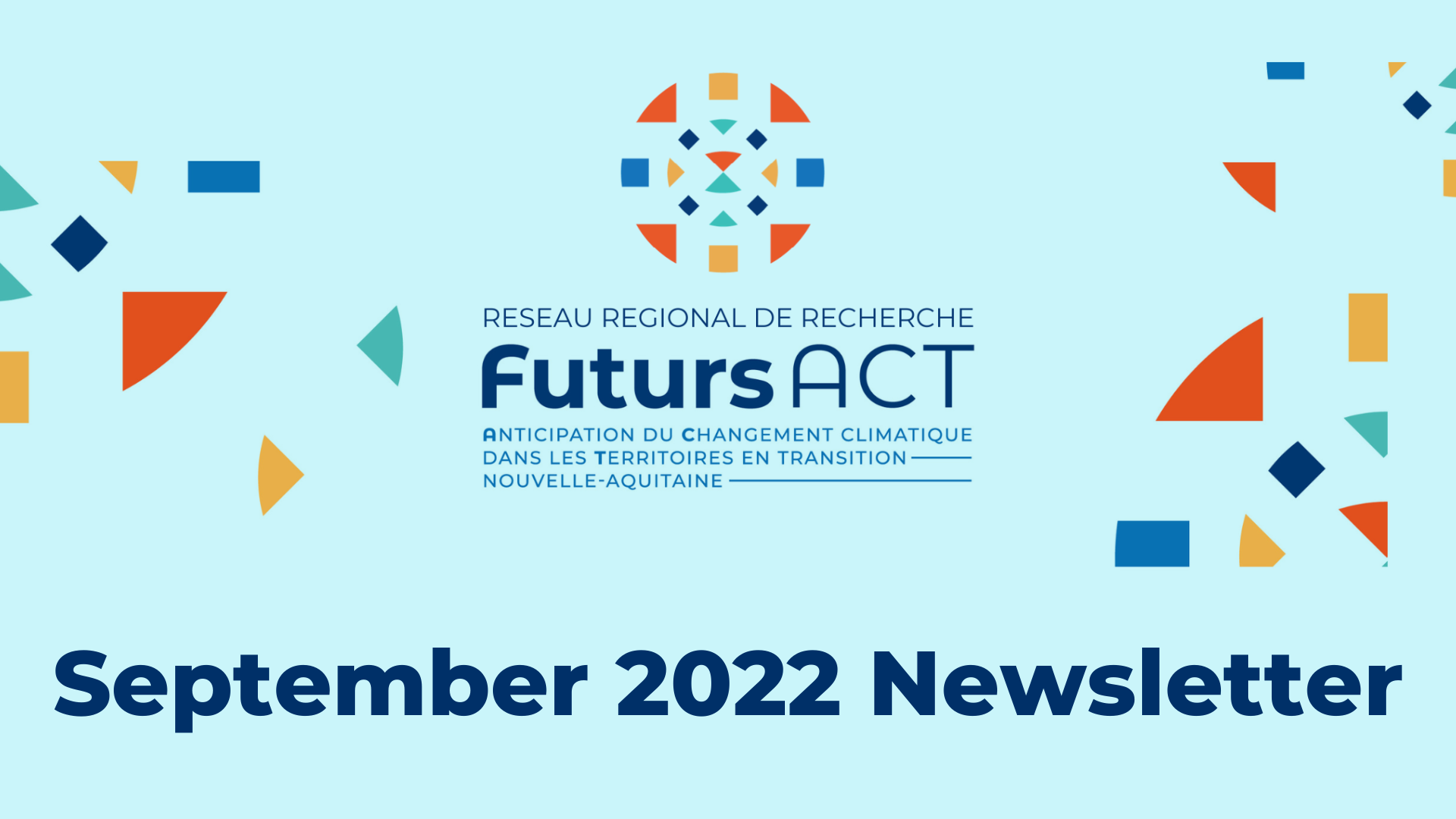 September 2022 newsletter (French only)