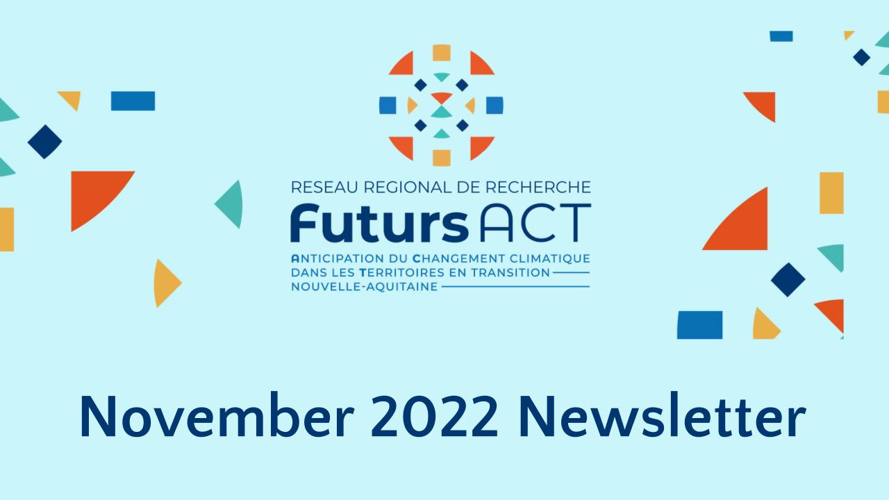 November 2022 newsletter (French only)